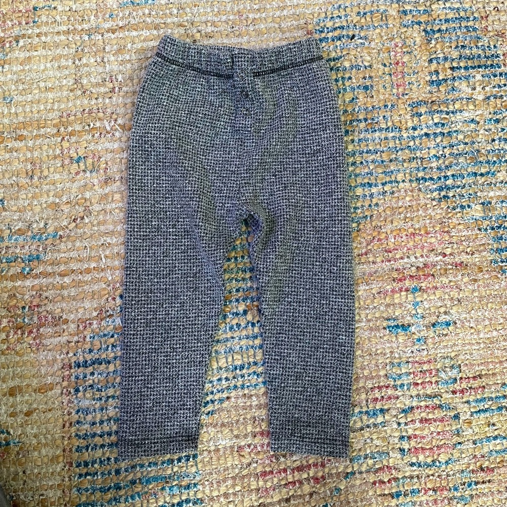 Zara black and white pants 12-18 months